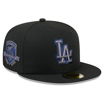 Men's New Era Black Los Angeles Dodgers Color Pop 59FIFTY Fitted Hat