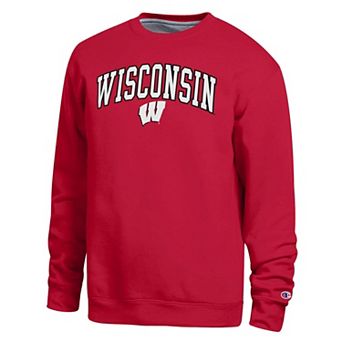 Men's Champion Red Wisconsin Badgers Arch Sweatshirt