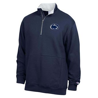 Men's Champion Navy Penn State Nittany Lions Fleece Quarter-Zip Pullover