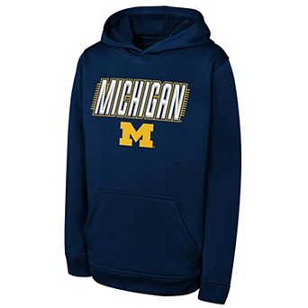 Youth Outerstuff Navy Michigan Wolverines Sack Party Performance Hoodie