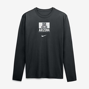 Men's Nike Black Arizona Wildcats Courtside Legend Dri-FIT Long Sleeve T-Shirt