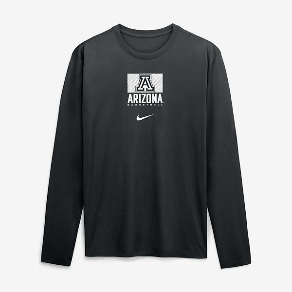 Men's Nike Black Arizona Wildcats Courtside Legend Dri-FIT Long Sleeve T-Shirt