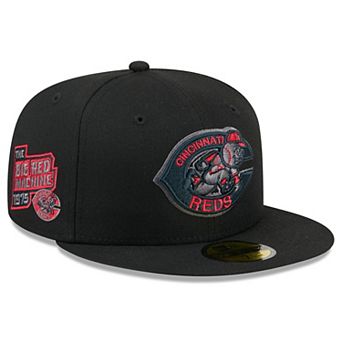 Men's New Era Black Cincinnati Reds Color Pop 59FIFTY Fitted Hat