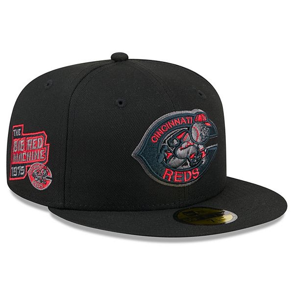 Men's New Era Black Cincinnati Reds Color Pop 59FIFTY Fitted Hat