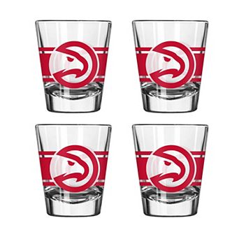 Logo Brands Atlanta Hawks Four-Piece Stripe Shot Glass Set