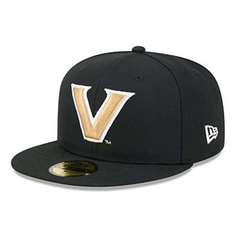 Men's New Era Black Vanderbilt Commodores Core 59FIFTY Fitted Hat
