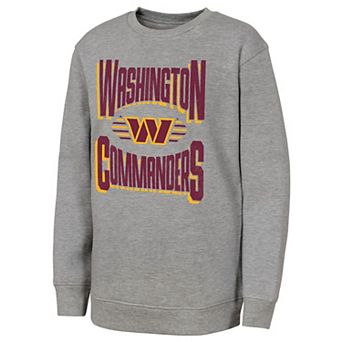 Youth Outerstuff Gray Washington Commanders Jet Stream Sweatshirt