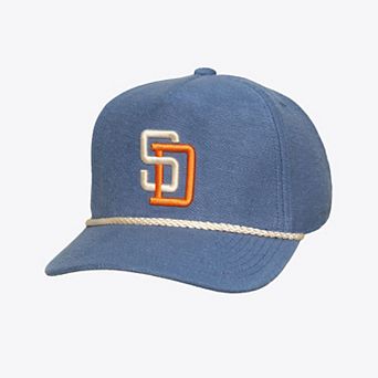 Men's Mitchell & Ness Navy San Diego Padres Heritage Hues French Terry Snapback Hat