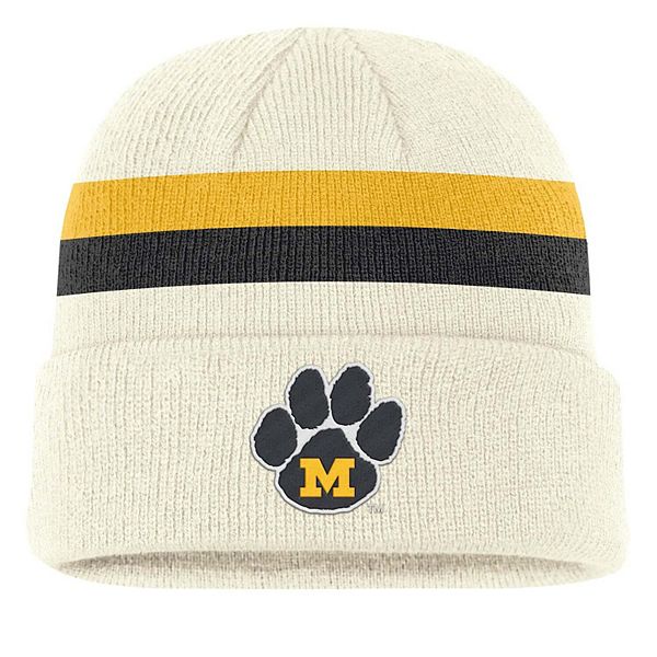 Men's Nike Cream Missouri Tigers Legacy Lettered Cuffed Knit Hat