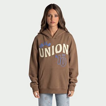 Unisex The Wild Collective Brown Philadelphia Union Washed Fleece Hoodie
