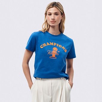 Women's Terez Blue New York Knicks 2026 NBA Champions Baby T-Shirt