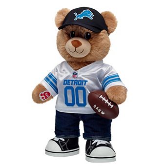 Build-A-Bear Detroit Lions Happy Hugs Teddy Bear Gift Set