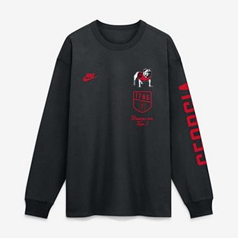Men's Nike Black Georgia Bulldogs Max 90 Legacy Multi Graphic Long Sleeve T-Shirt