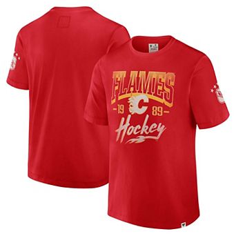 Men's Fanatics Red Calgary Flames Decades Collection Made To Last T-Shirt