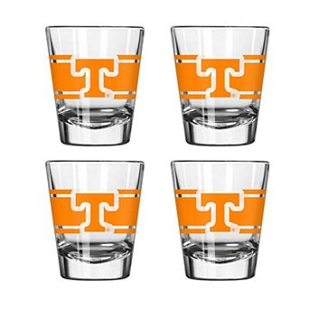 Logo Brands Tennessee Volunteers Four-Piece Stripe Shot Glass Set