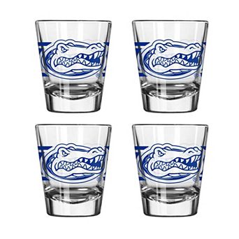 Logo Brands Florida Gators Four-Piece Stripe Shot Glass Set