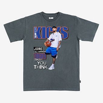 Unisex SLAM Jose Alvarado Charcoal New York Knicks Slam Cover T-Shirt