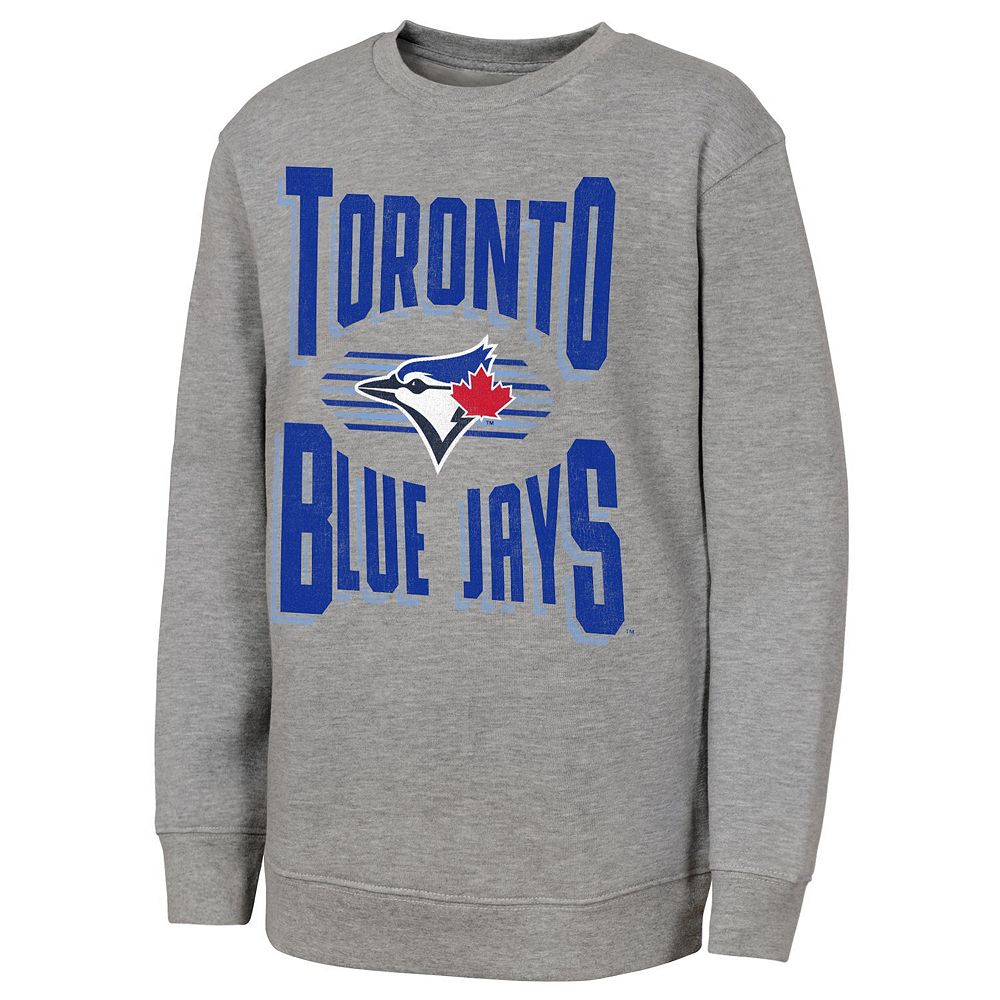 Youth Outerstuff Gray Toronto Blue Jays Jet Stream Sweatshirt