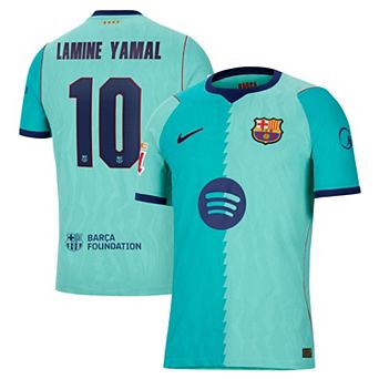 Men's Nike Lamine Yamal Turquoise Barcelona 2026/27 Third Match Authentic Jersey
