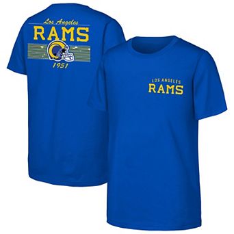 Youth Outerstuff Royal Los Angeles Rams Unstoppable Short Sleeve T-Shirt