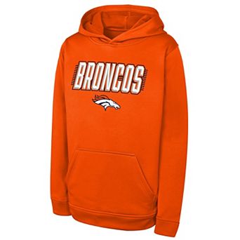 Youth Outerstuff Orange Denver Broncos Sack Party Performance Hoodie