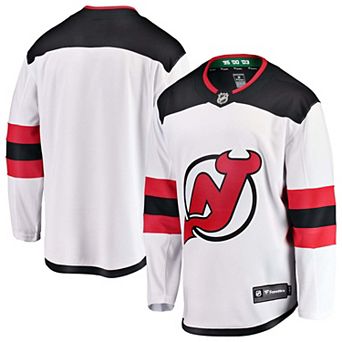 Men's Fanatics White New Jersey Devils Away Breakaway Jersey