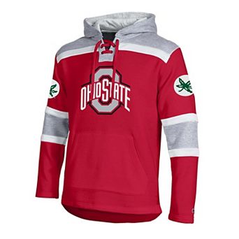 Men's Champion Scarlet Ohio State Buckeyes Lacer Fleece Hoodie
