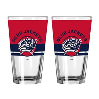 Logo Brands Columbus Blue Jackets Two-Piece 16oz. Horizon Pint Glass Set