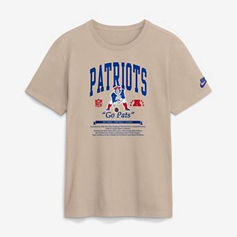 Men's Nike Sand New England Patriots Rewind T-Shirt
