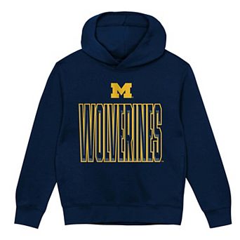 Toddler Outerstuff Navy Michigan Wolverines Field General Fleece Hoodie
