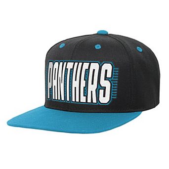 Youth Outerstuff Black/Blue Carolina Panthers Snapback Hat