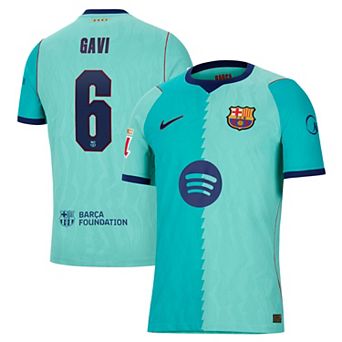 Men's Nike Gavi Turquoise Barcelona 2026/27 Third Match Authentic Jersey