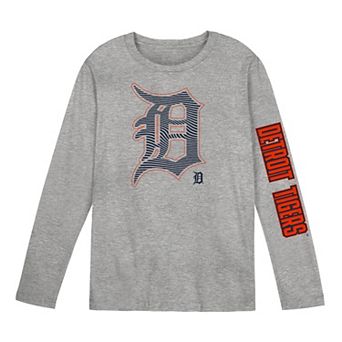 Preschool Outerstuff Gray Detroit Tigers Air Raid Long Sleeve T-Shirt