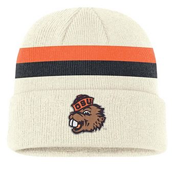 Men's Nike Cream Oregon State Beavers Legacy Lettered Cuffed Knit Hat