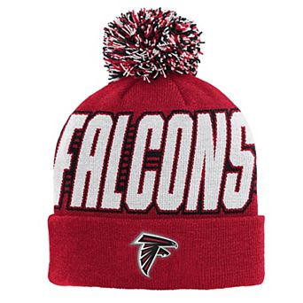 Youth Outerstuff Red Atlanta Falcons Cuffed Knit Hat with Pom