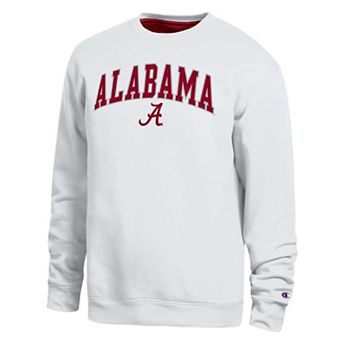 Men's Champion White Alabama Crimson Tide Arch Sweatshirt