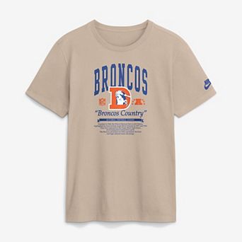 Men's Nike Sand Denver Broncos Rewind T-Shirt