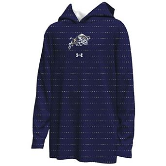 Youth Under Armour Navy Navy Midshipmen Gameday Armourfuse Lightweight Hoodie