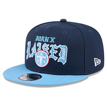 Men's New Era x Born x Raised Navy/Light Blue Tennessee Titans 9FIFTY Snapback Hat