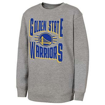 Youth Outerstuff Gray Golden State Warriors Jet Stream Sweatshirt