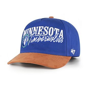 Men's '47 Blue/Tan Minnesota Timberwolves Scribe Line Hitch Adjustable Hat