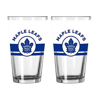 Logo Brands Toronto Maple Leafs Two-Piece 16oz. Horizon Pint Glass Set