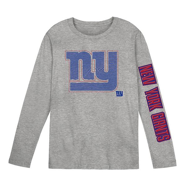 Preschool Outerstuff Gray New York Giants Air Raid Long Sleeve T-Shirt