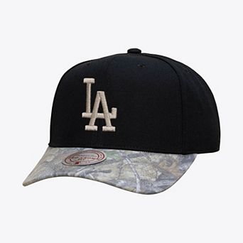 Men's Mitchell & Ness Black Los Angeles Dodgers Midnight Timber Pro Snapback Hat