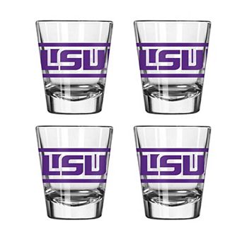 Logo Brands LSU Tigers Four-Piece Stripe Shot Glass Set