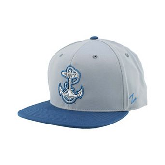 Unisex Zephyr Gray Navy Midshipmen Pastel Fitted Hat