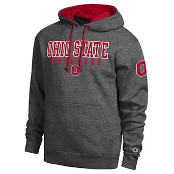 Men's Champion Charcoal Ohio State Buckeyes Contrast Hoodie