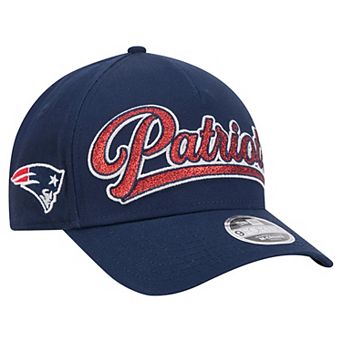 Girls Youth New Era Navy New England Patriots Glitz 9FORTY A-Frame Adjustable Hat