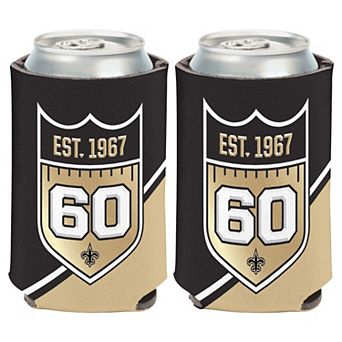 WinCraft New Orleans Saints 60th Anniversary Two-Piece Can Cooler Set