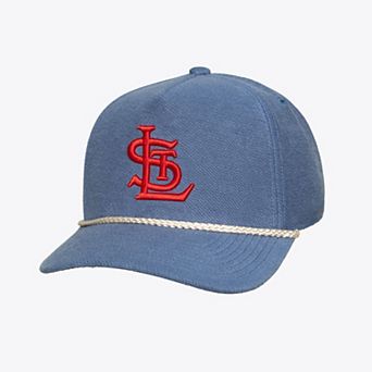 Men's Mitchell & Ness Navy St. Louis Cardinals Heritage Hues French Terry Snapback Hat